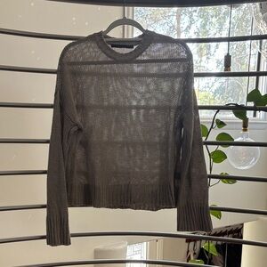 Taupe Jenni Kayne Crew Neck Sweater